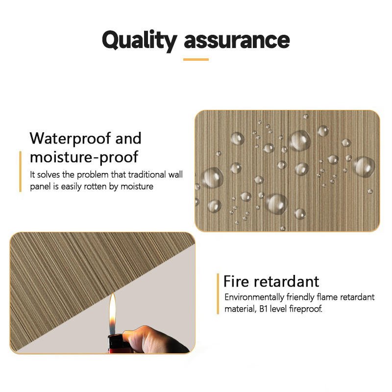 Seamless Carbon Crystal Bamboo Fiber Decorative Wall Panel - view 2