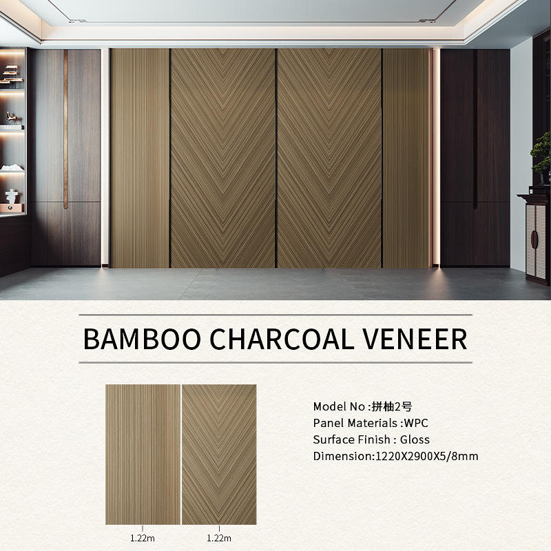 Seamless Carbon Crystal Bamboo Fiber Decorative Wall Panel