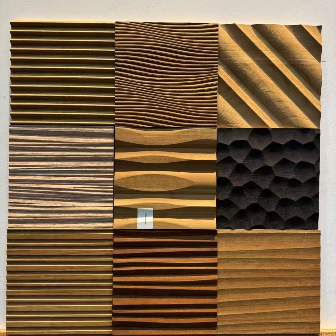 Modern 3D Solid Wood Acoustic Wall Panel