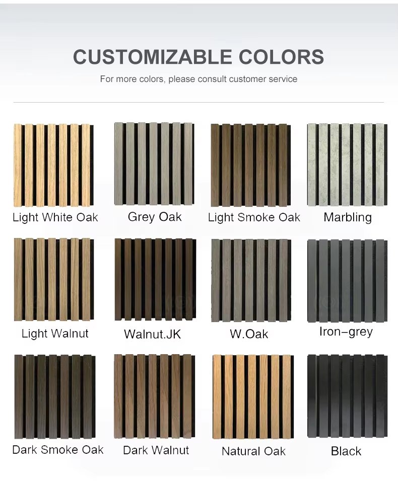 Square Acoustic Wood Slat Decorative Wall Panel - view 4