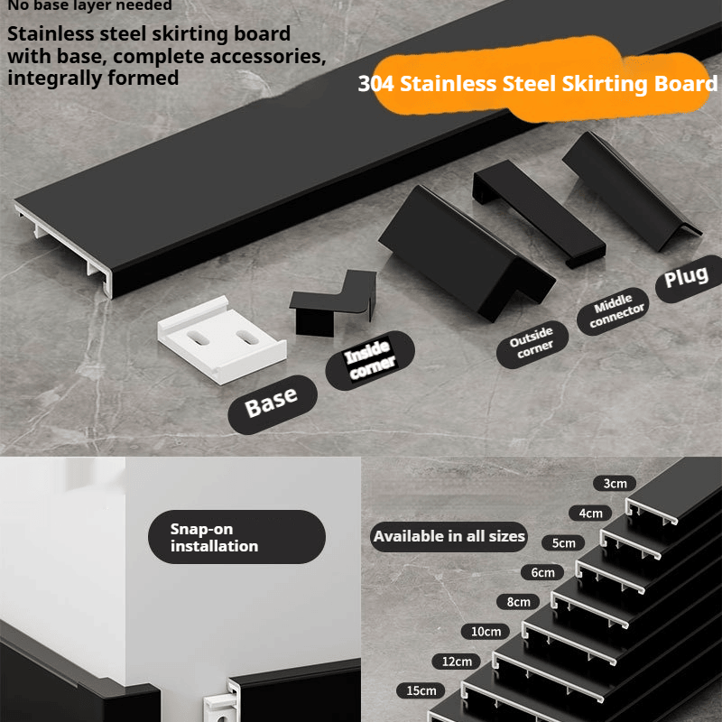304 Stainless Steel Skirting Board - view 3