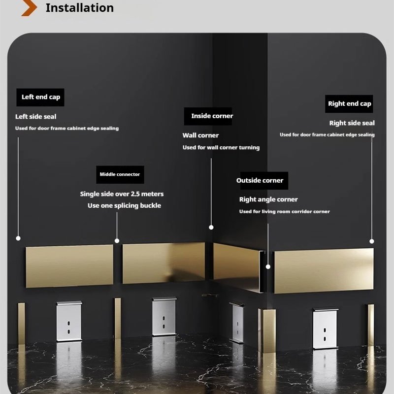 304 Stainless Steel Skirting Board - view 2