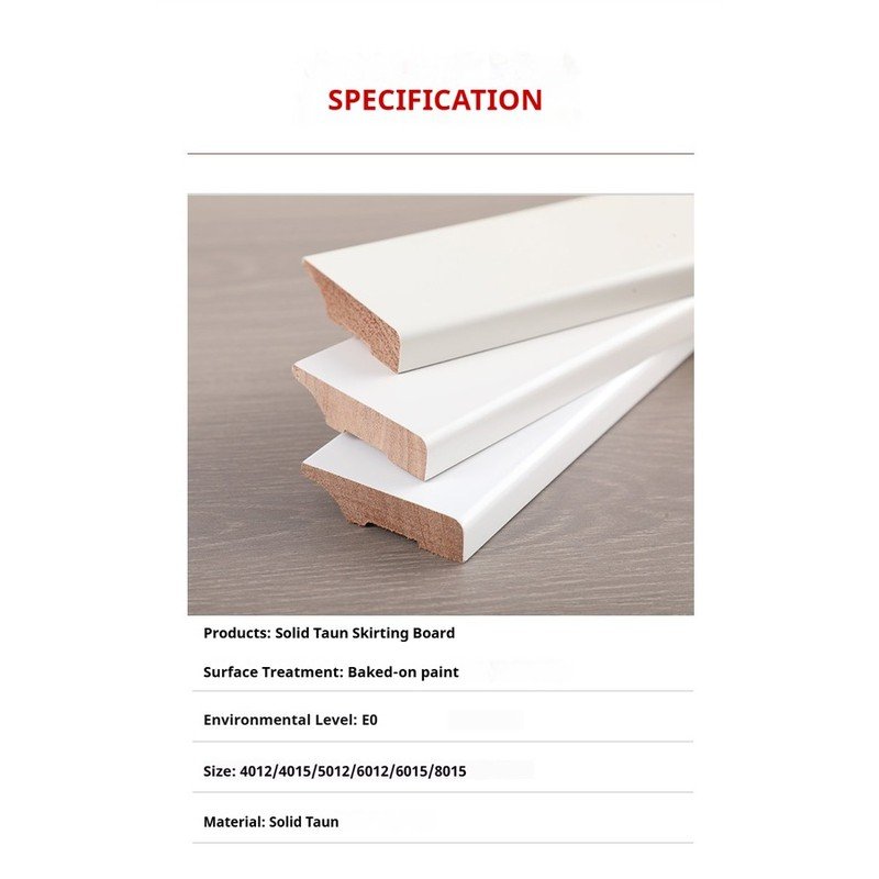 Solid Taun Skirting Board - view 2