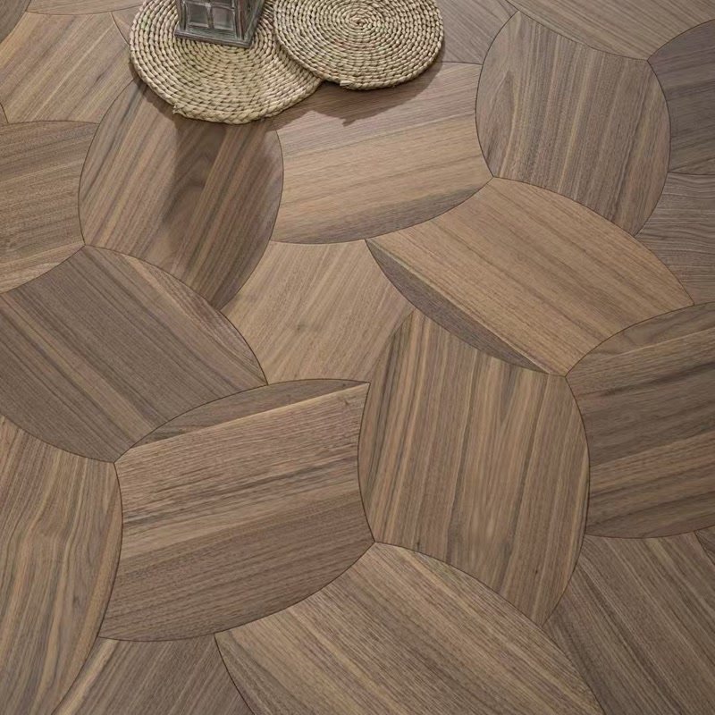Walnut Lotus Design Solid Parquet Flooring - view 3