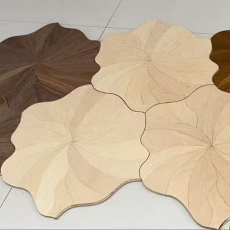 Walnut Lotus Design Solid Parquet Flooring - view 4