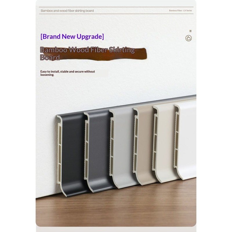WPC Bamboo Fiber Composite Skirting Board